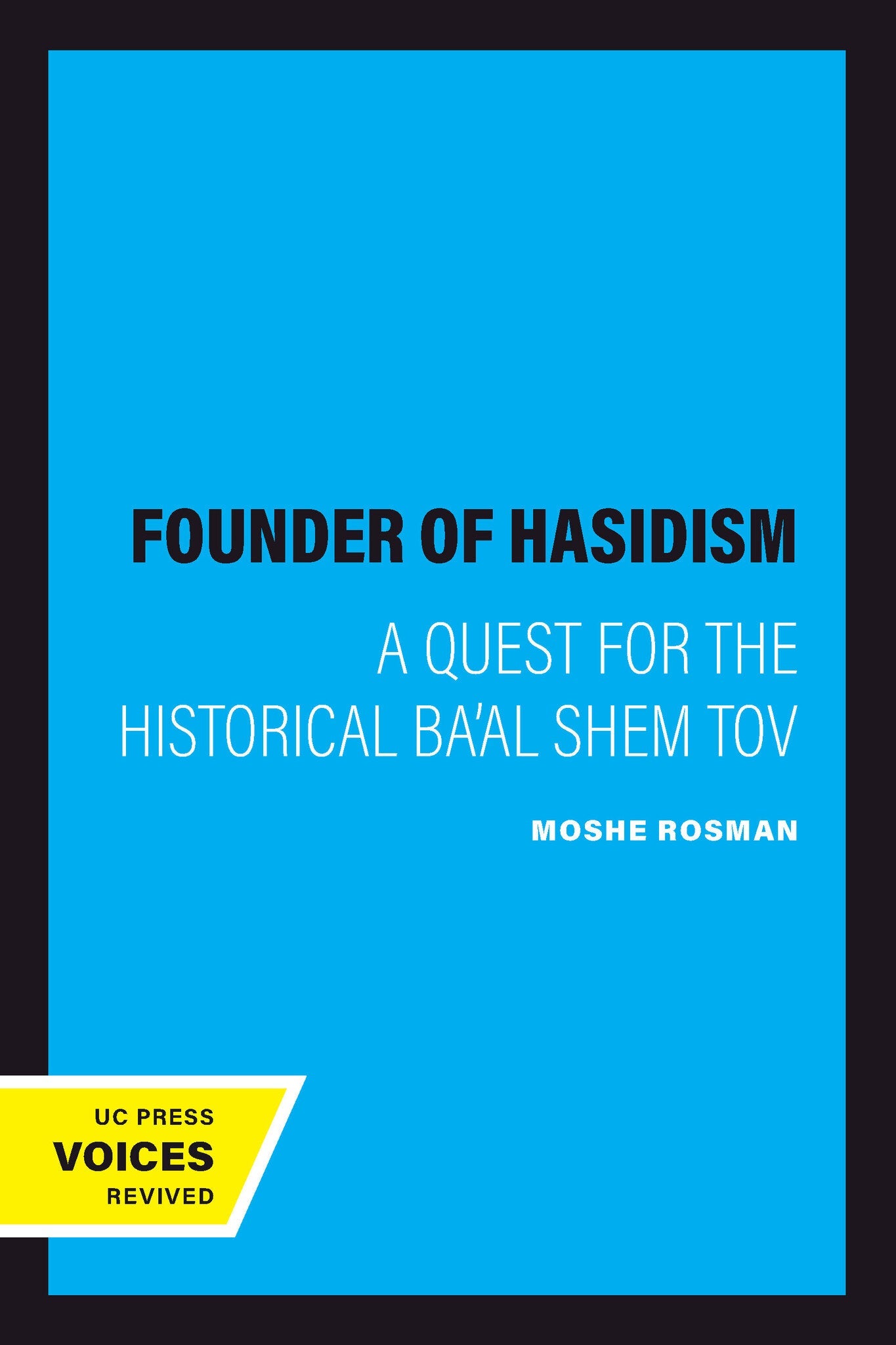 Cover image for Founder of Hasidism ISBN 9780520201910